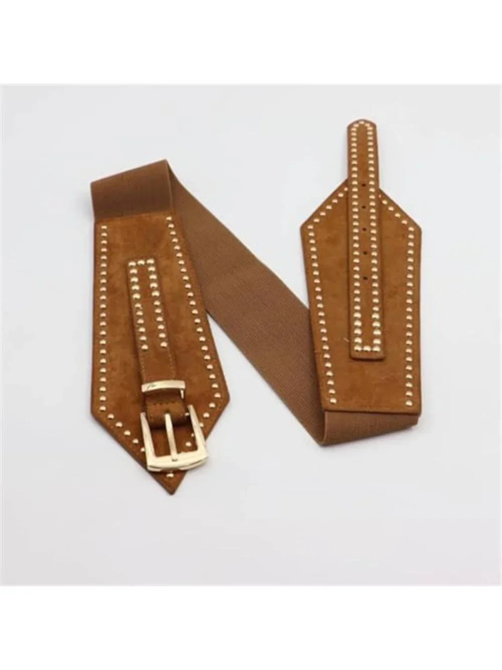 Women's Wide Elastic Belt Chunky Stretchy Thick Belt